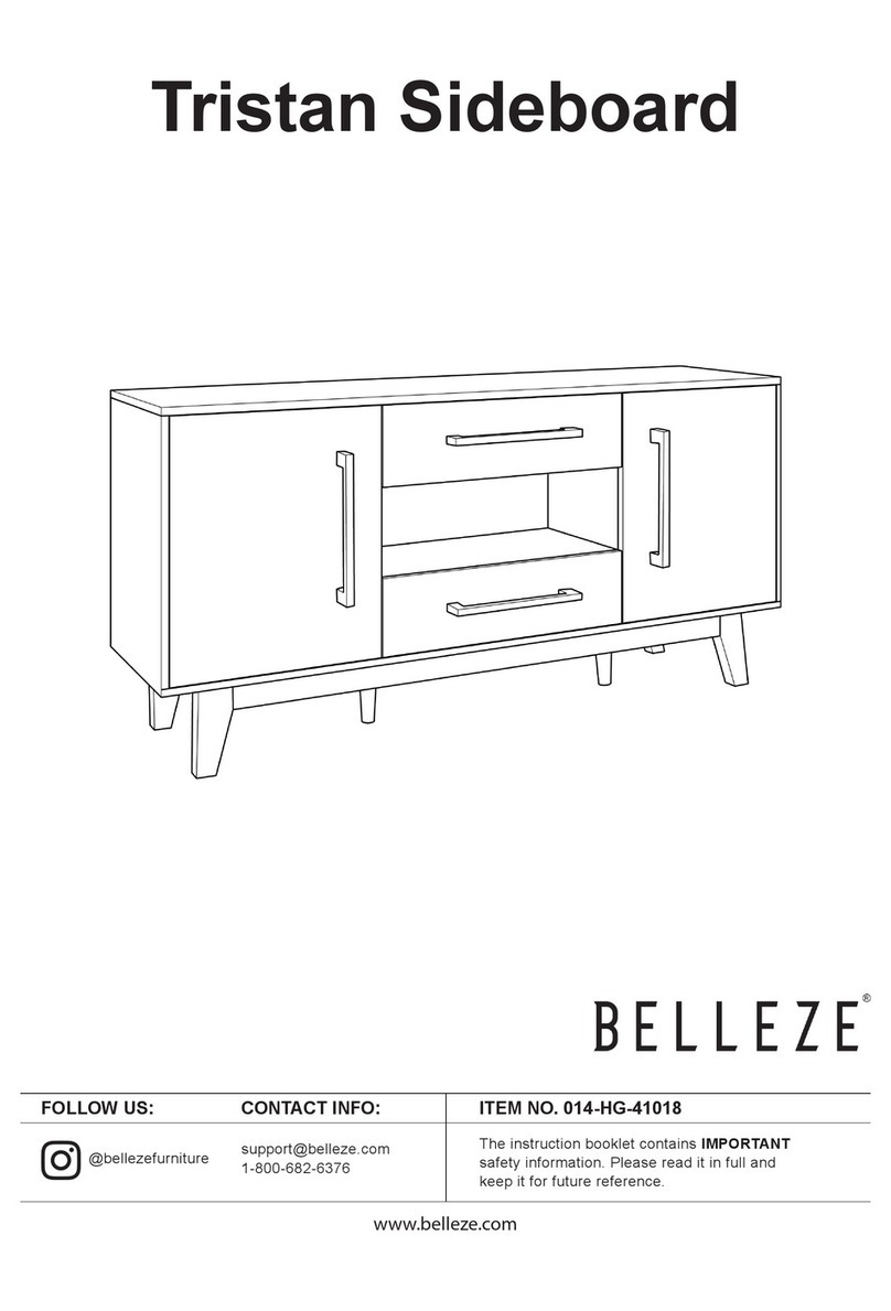 Belleze Tristan Sideboard 014-HG-41018 manual