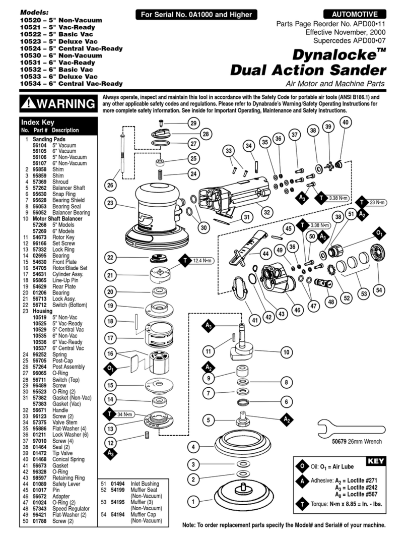 Dynabrade Dynalocke 10520 User manual