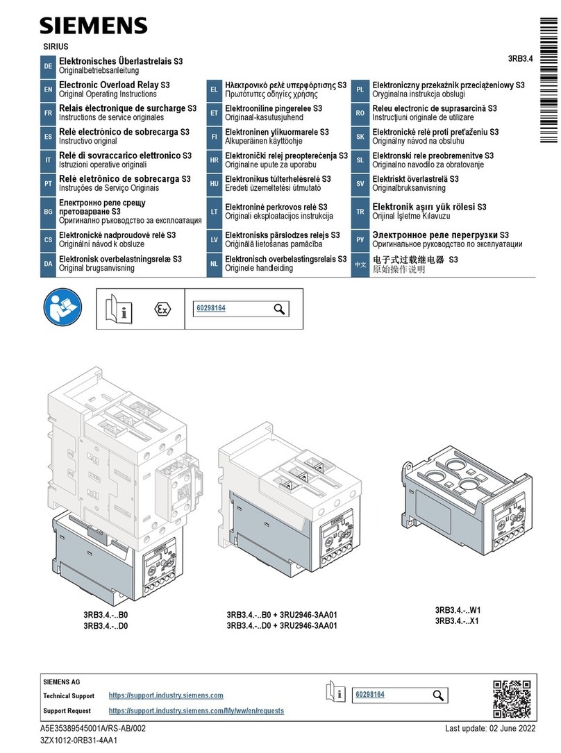 Siemens SIRIUS 3RB3.4 B0 Series User manual