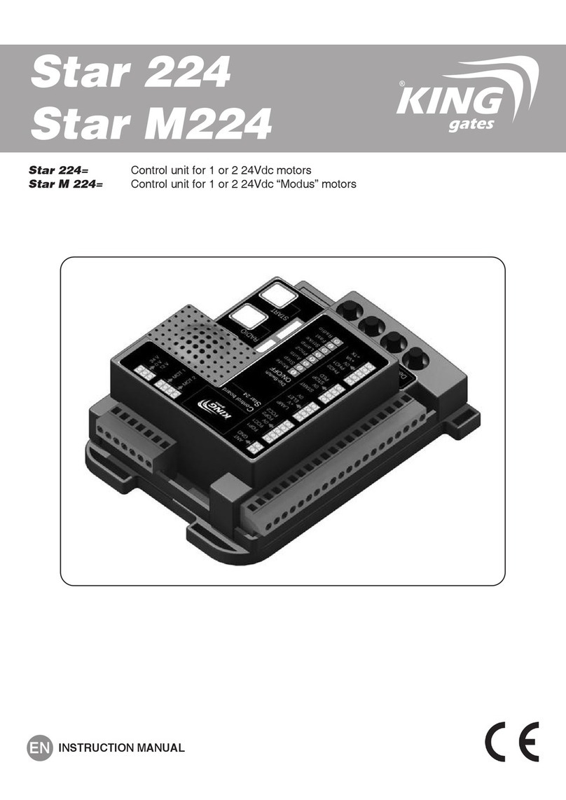 King gates Star M 224 instruction manual