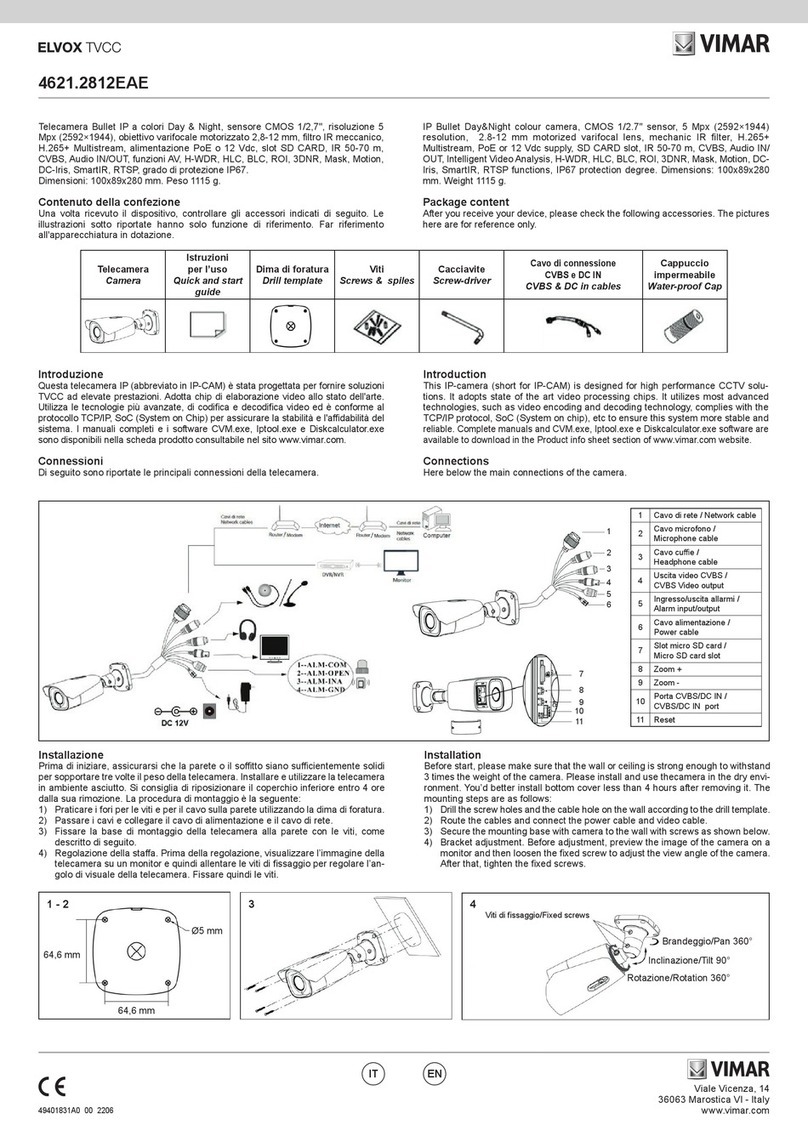 Vimar ELVOX 4621.2812EAE User manual
