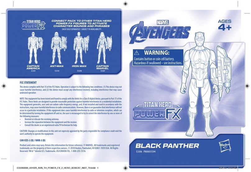 Hasbro Marvel Avengers Titan Hero Power FX Black... quick start guide