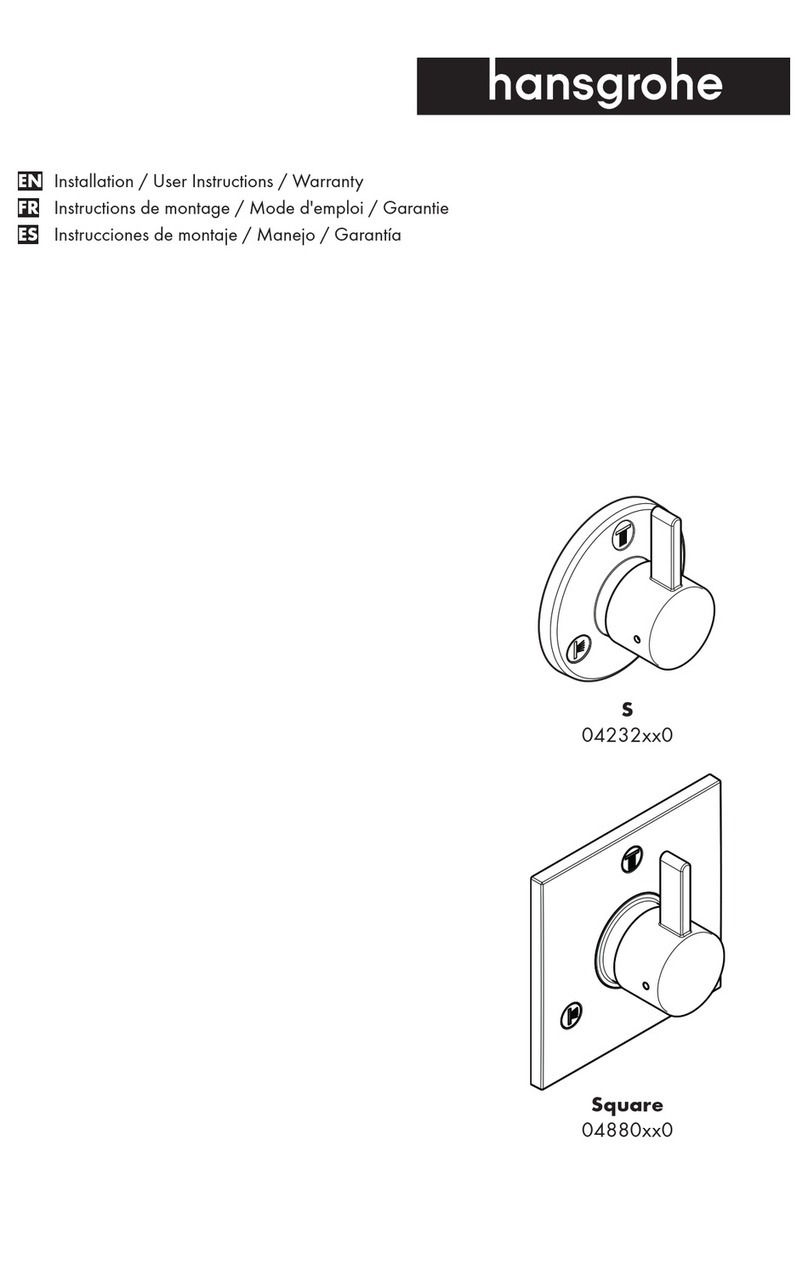 Hans Grohe Square 04880 0 Series Instruction Manual