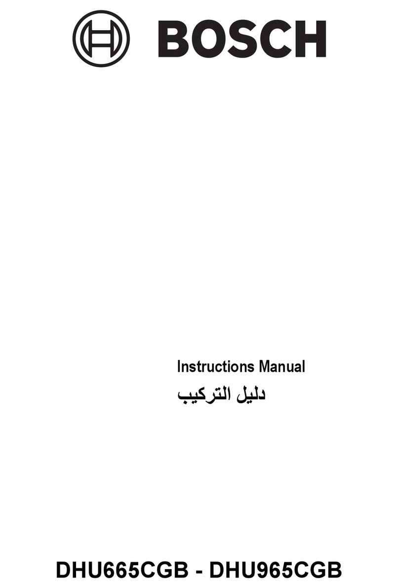 Bosch DHU665CGB User manual