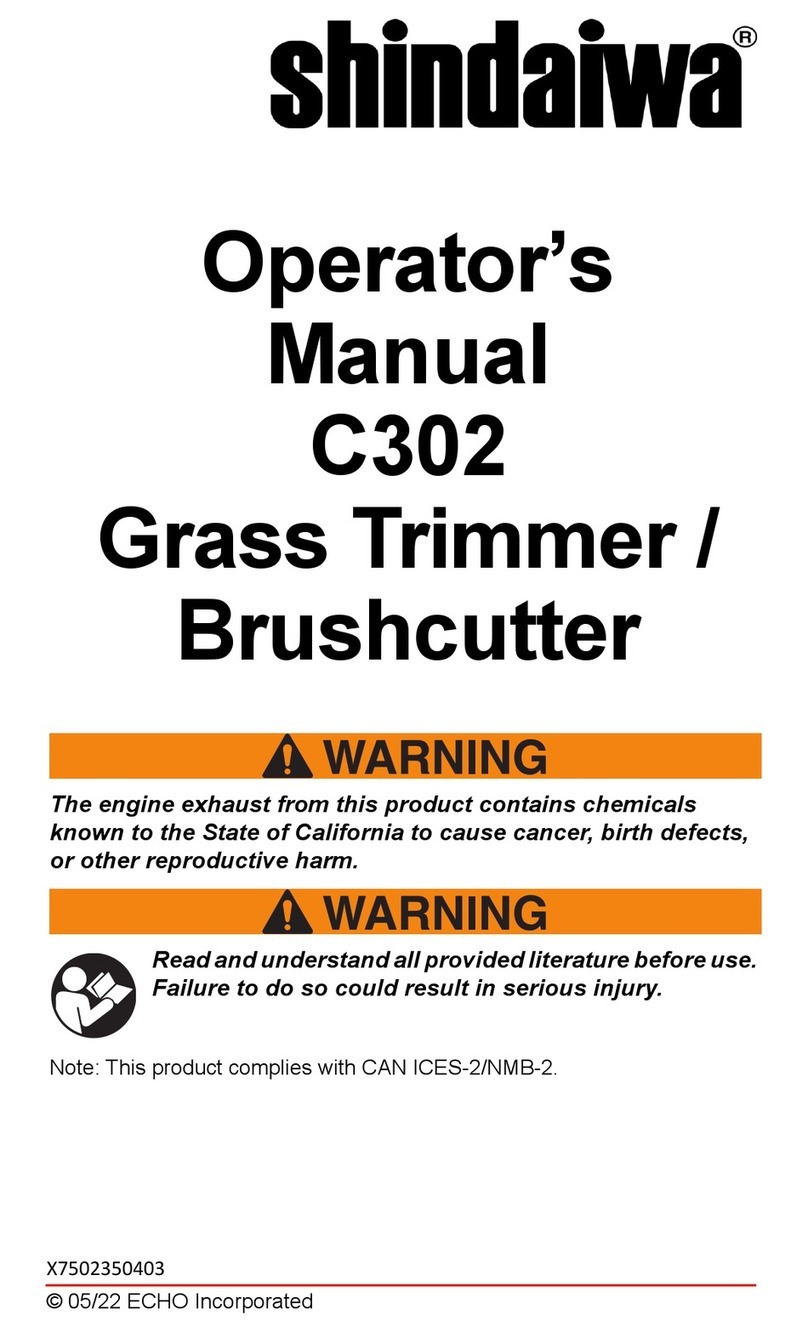 Shindaiwa C302 Operator's manual