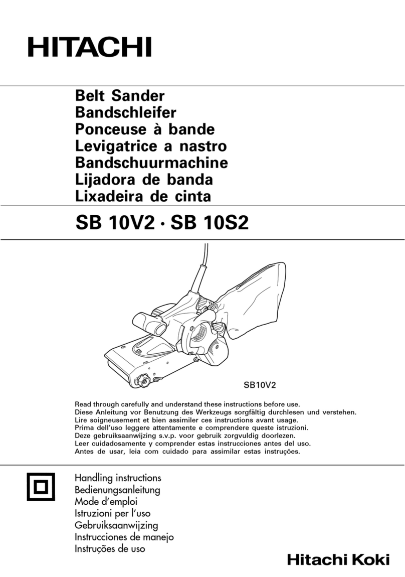 Hitachi SB 10V2 Handling instructions