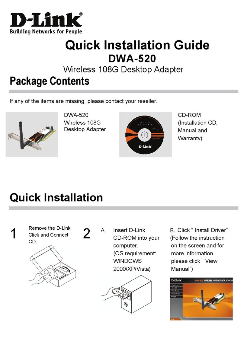 D-Link DWA-520 User manual D-Link DWA-520 User manual