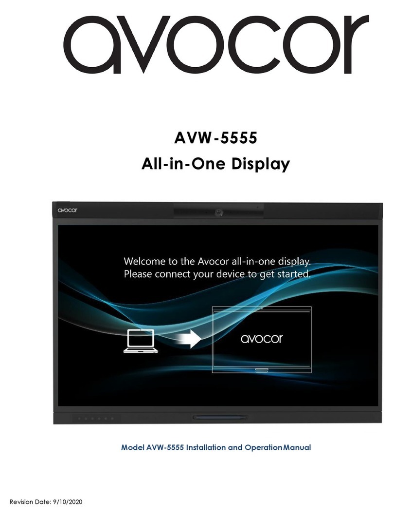 AVOCOR AVW-5555 User manual