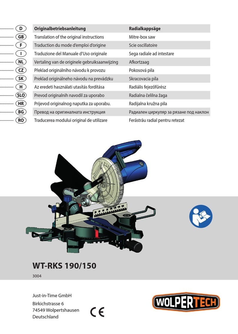 Wolpertech WT-RKS 190/150 Translation of the original instructions