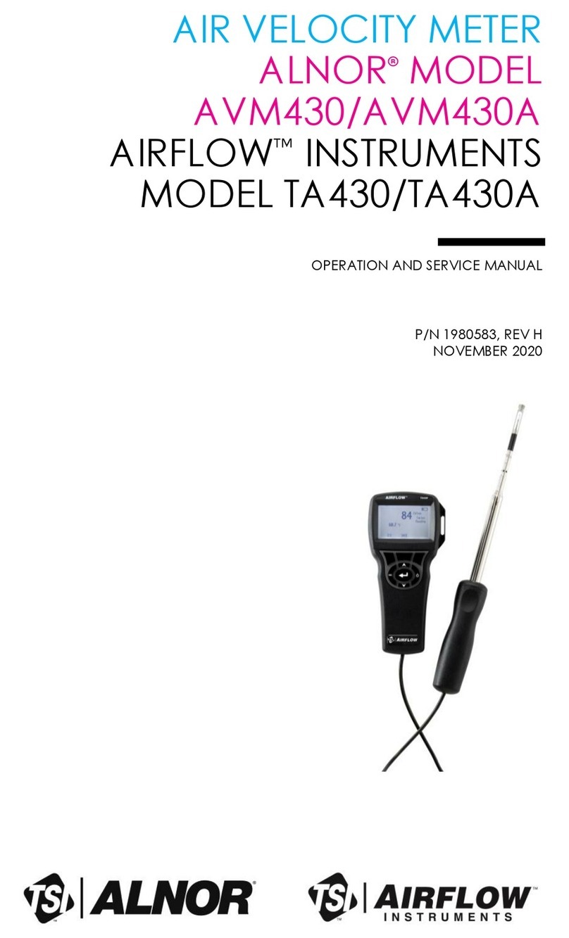 TSI Instruments ALNOR AVM430A Operation manual
