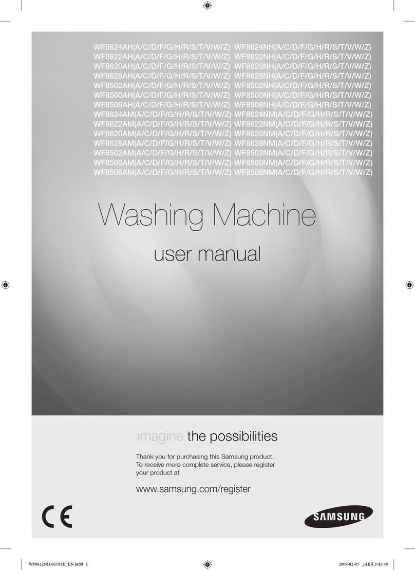 Samsung WF8624AH User manual Samsung WF8624AH User manual