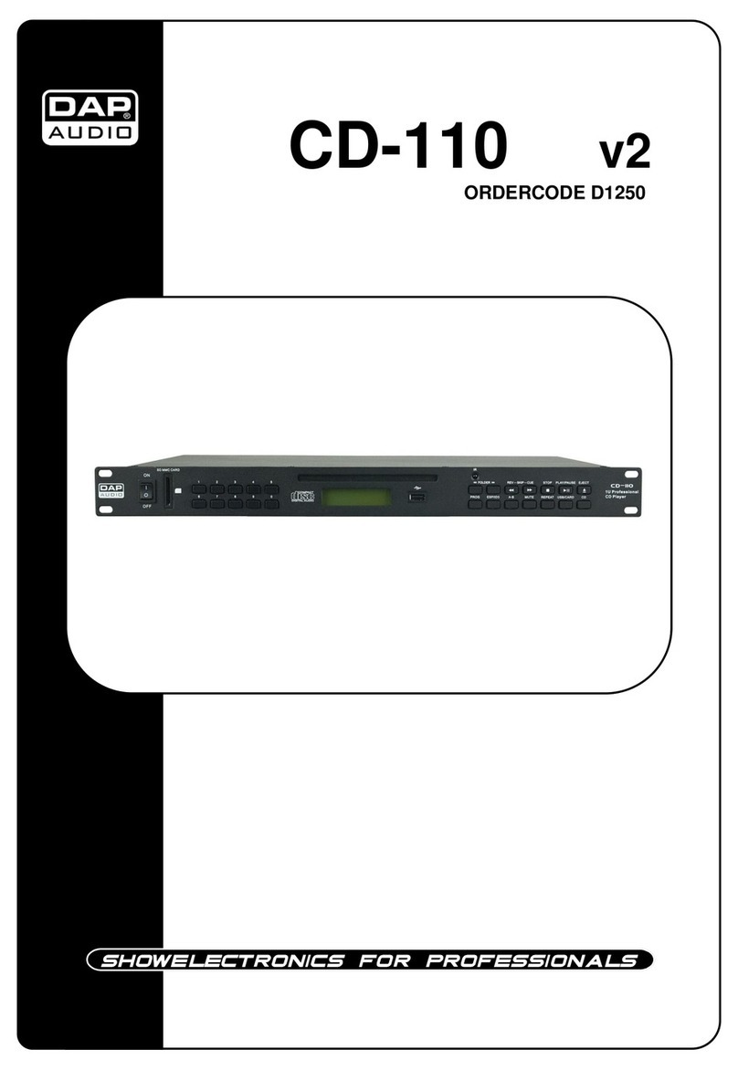 DAPAudio CD-110 v2 User manual