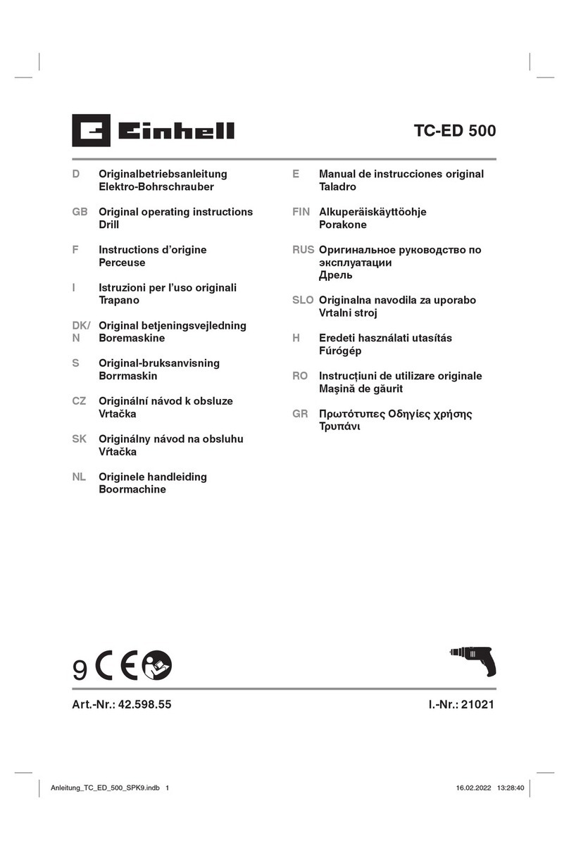 EINHELL TC-ED 500 Original operating instructions