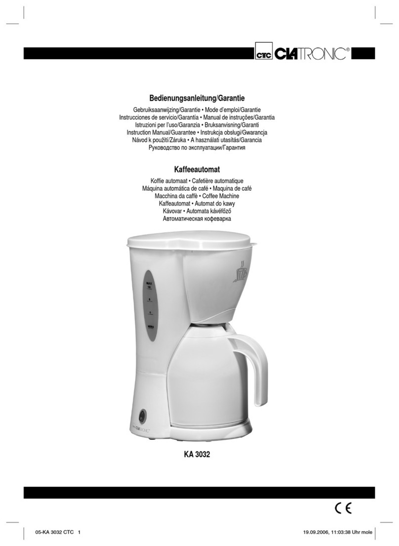 Clatronic KA 3032 Instruction manual & guarantee
