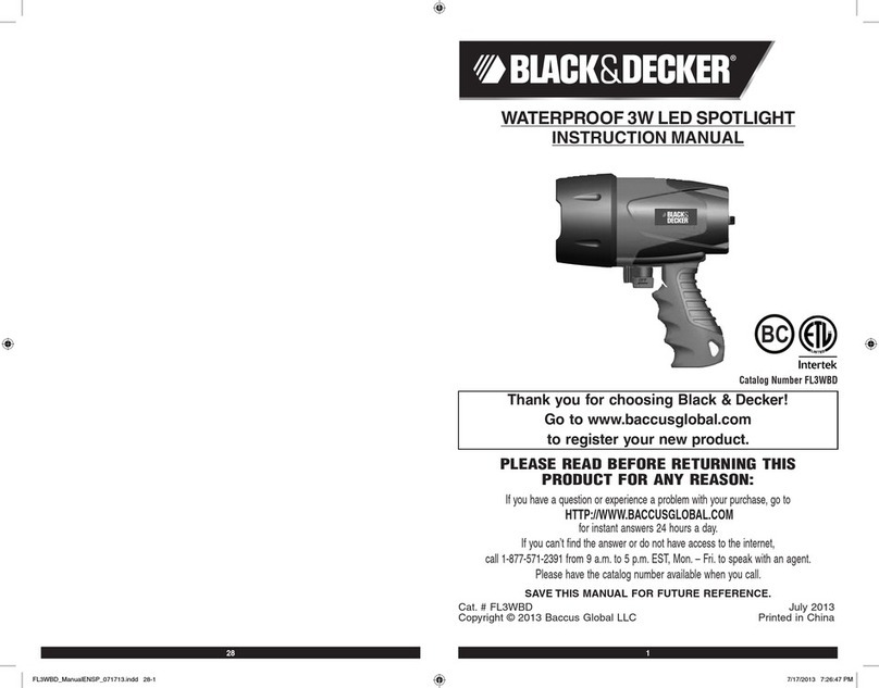 Black & Decker FL3WBD instruction manual
