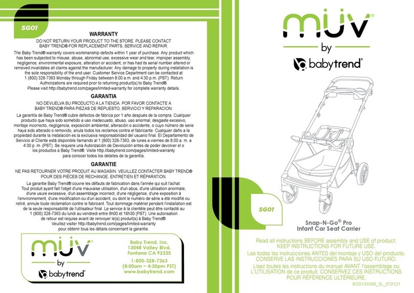 Baby Trend MUV Snap-N-Go Pro instructions Baby Trend MUV Snap-N-Go Pro instructions