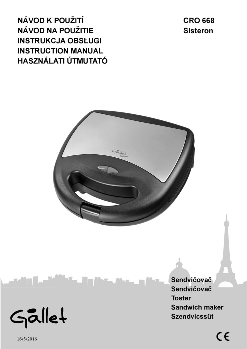 Gallet Sisteron CRO 668 instruction manual