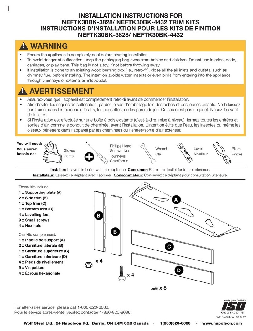 Napoleon NEFTK30BK-3828 User manual Napoleon NEFTK30BK-3828 User manual
