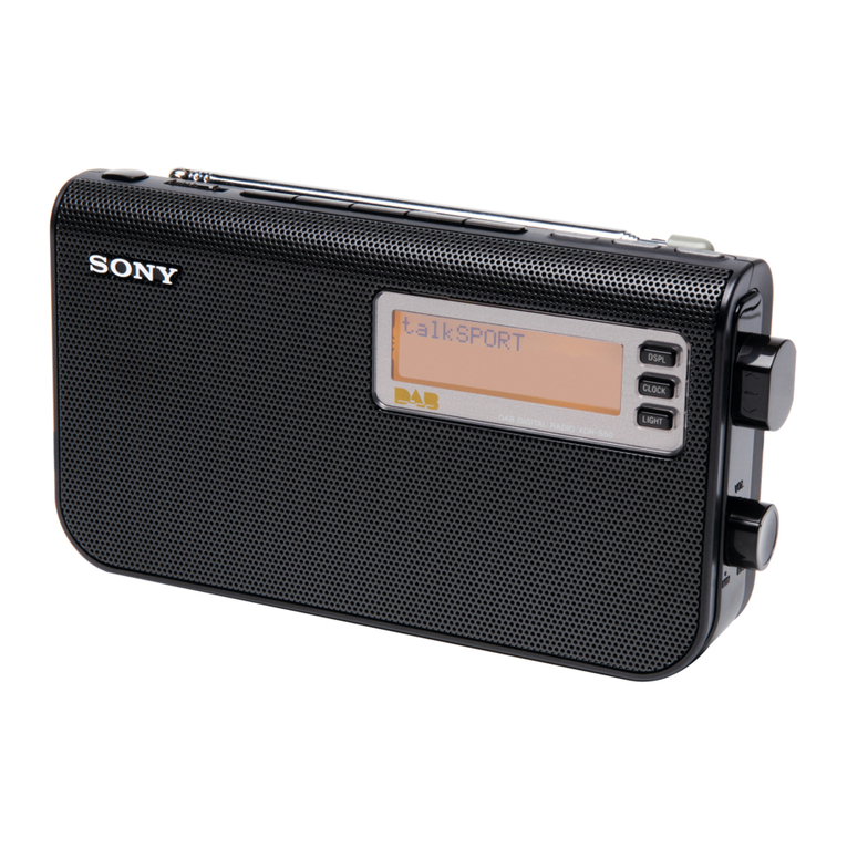Sony XDR-S50 user manual