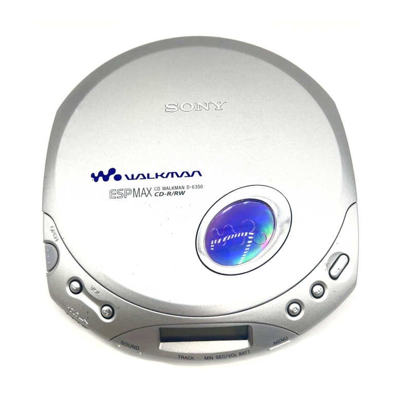Sony D-E350 - PSYC CD Walkman User manual