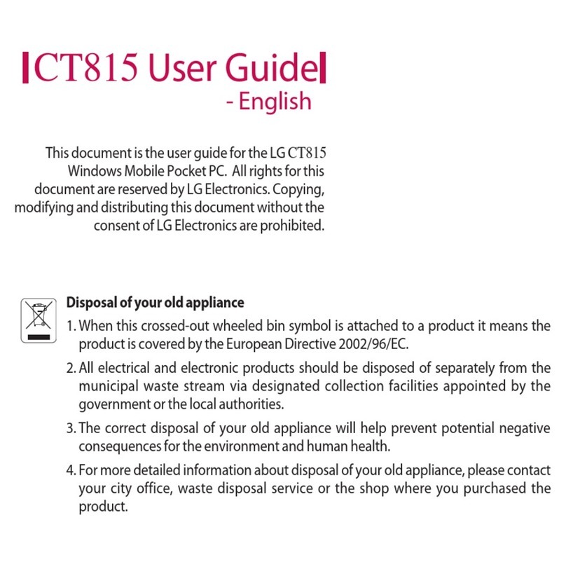 LG CT815 user guide
