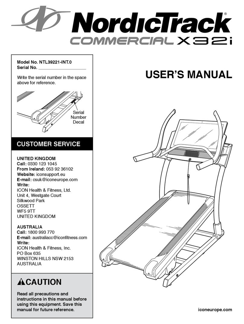 NordicTrack NTL39221-INT.0 User manual
