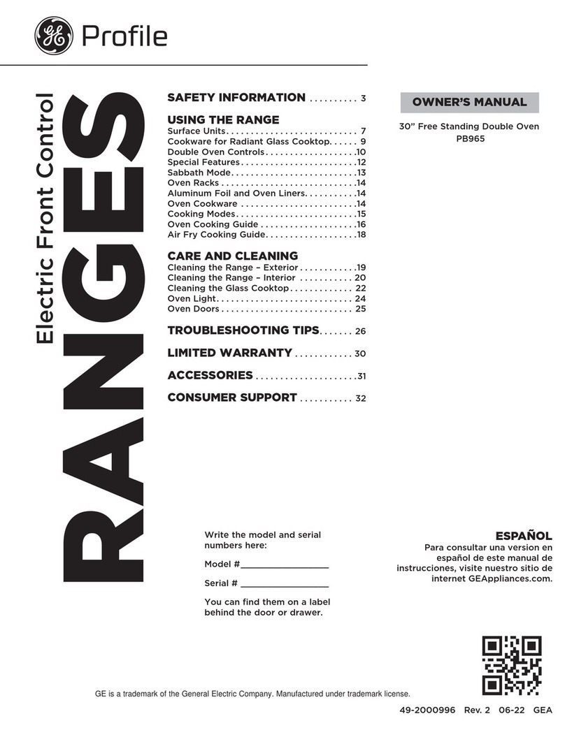 GE Profile PB965YPFS User manual
