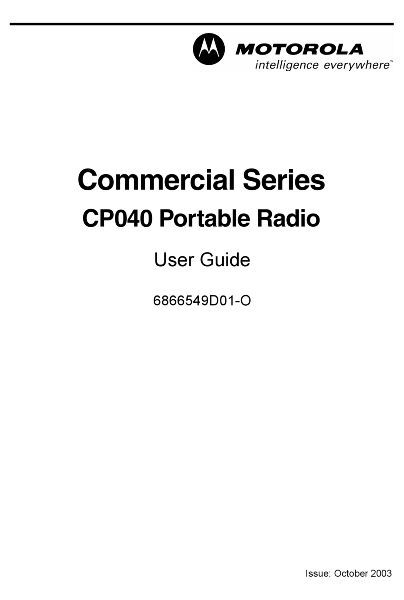 Motorola Commercial Series User manual