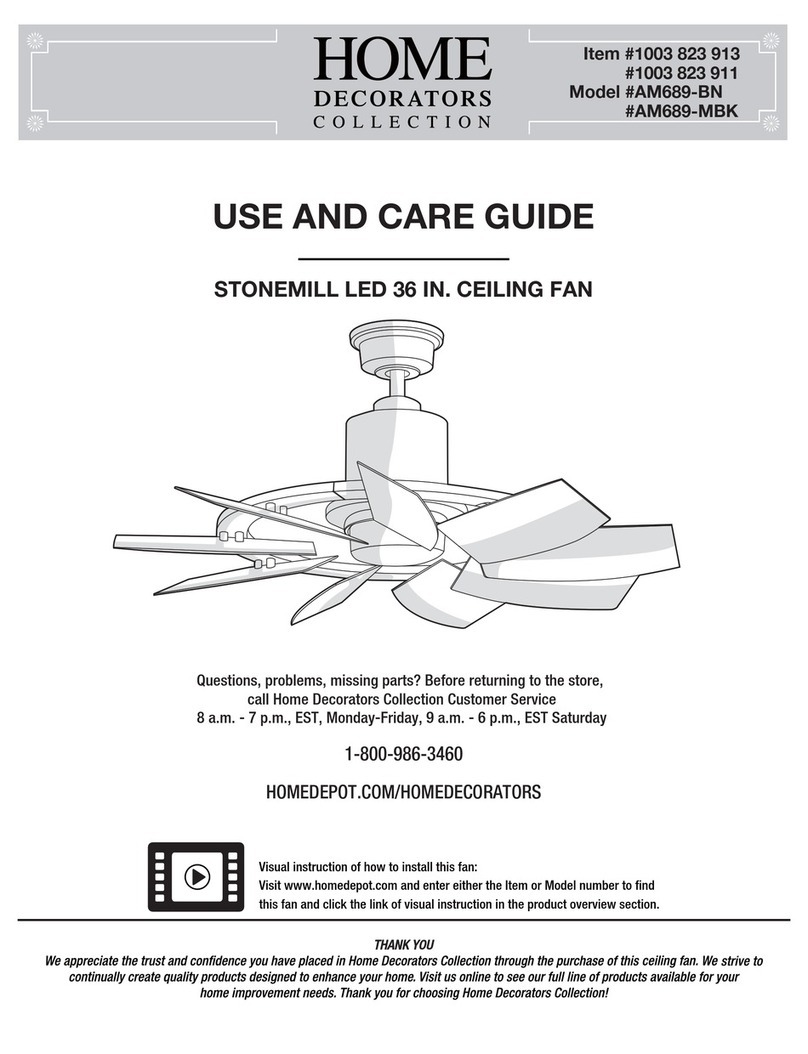 Home Decorators Collection STONEMILL LED Use and care guide