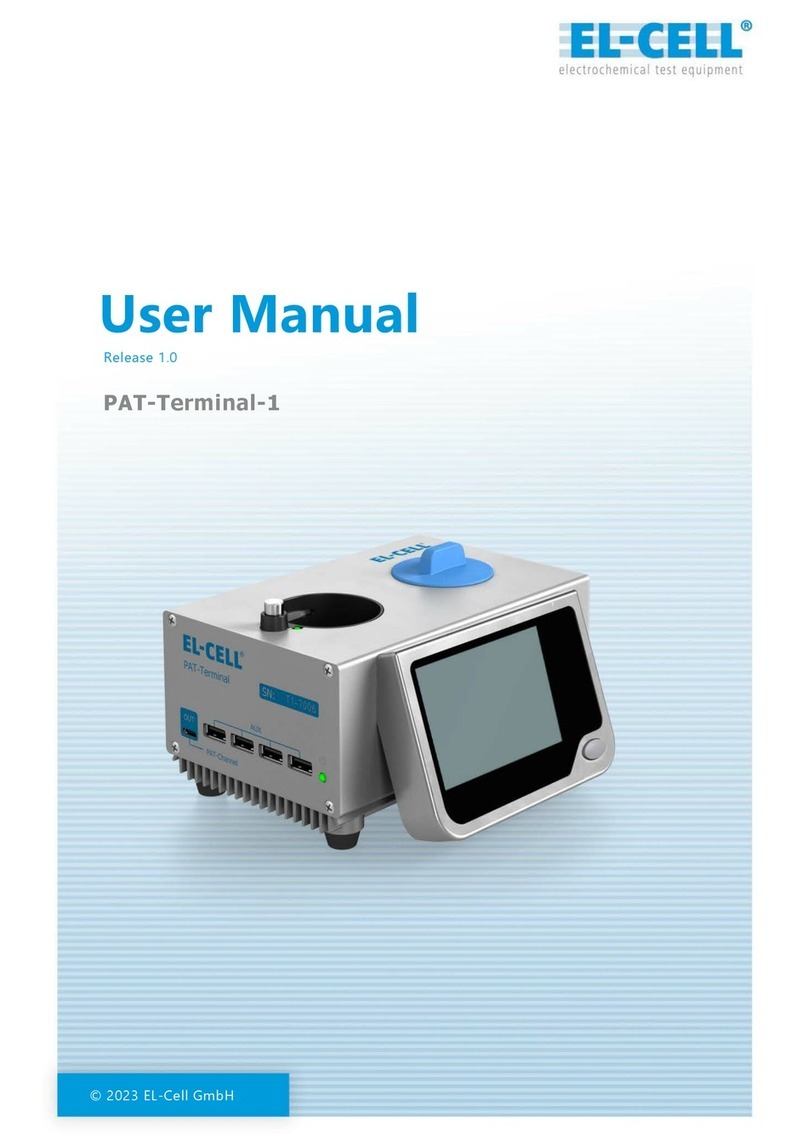 EL-CELL PAT-Terminal-1 user manual