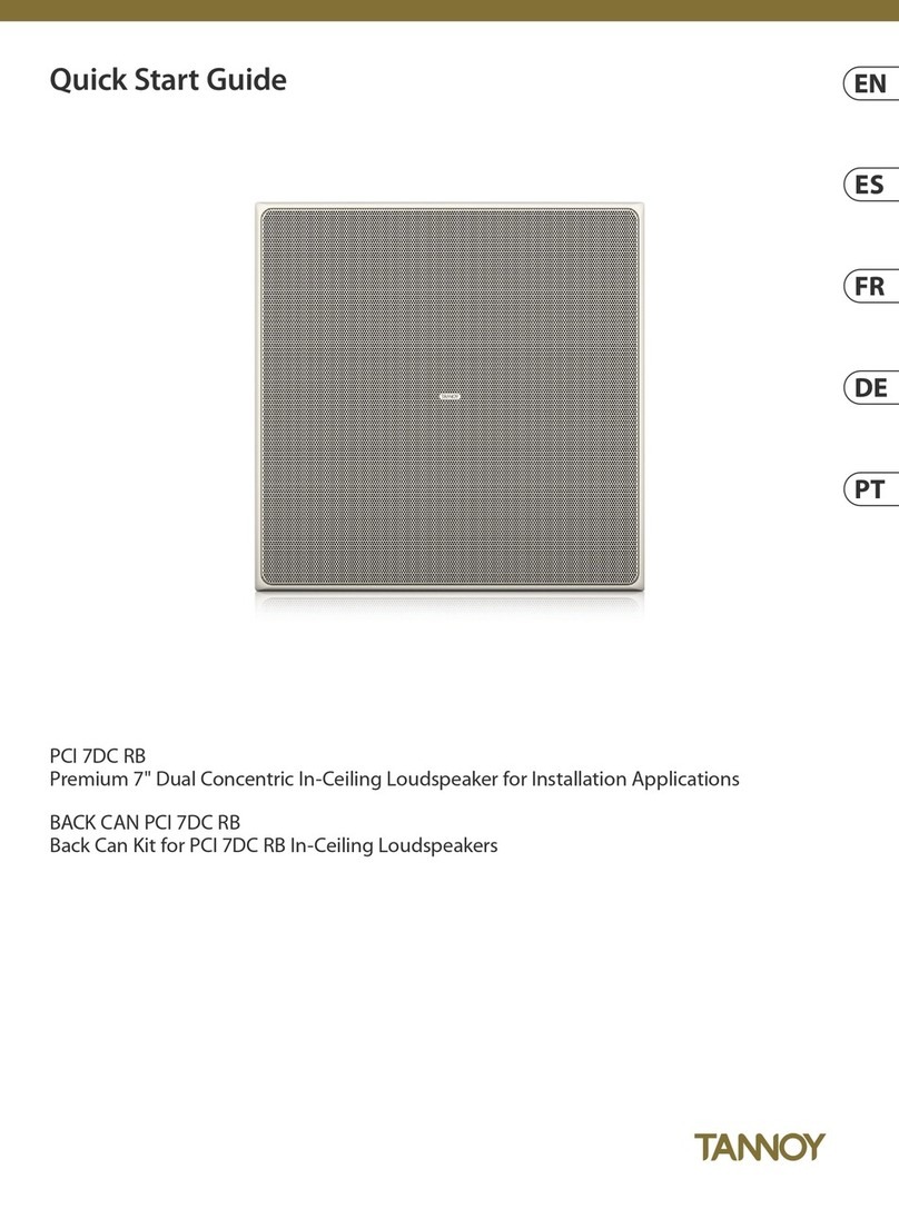 Tannoy PCI 7DC RB User manual