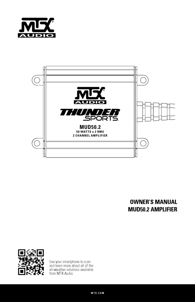 MTX THuNDer SPORTS MUD50.2 User manual MTX THuNDer SPORTS MUD50.2 User manual