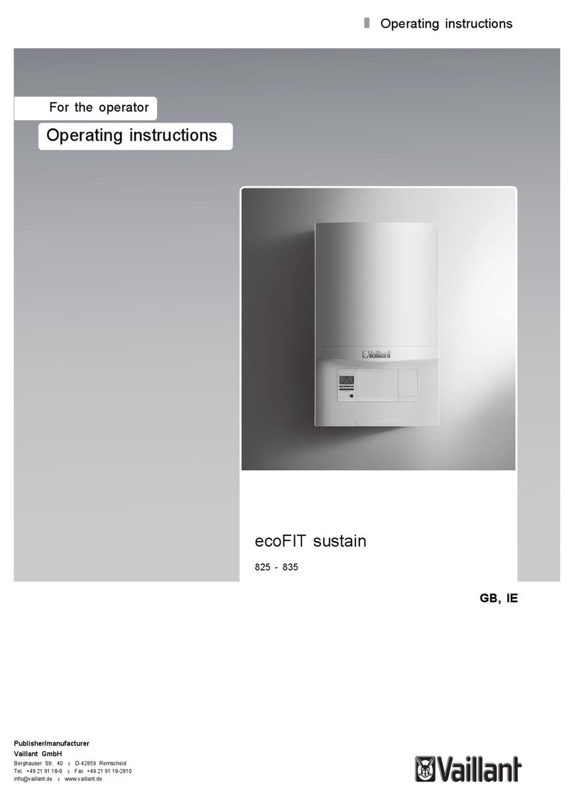 Vaillant ecoFIT sustain 835 User manual