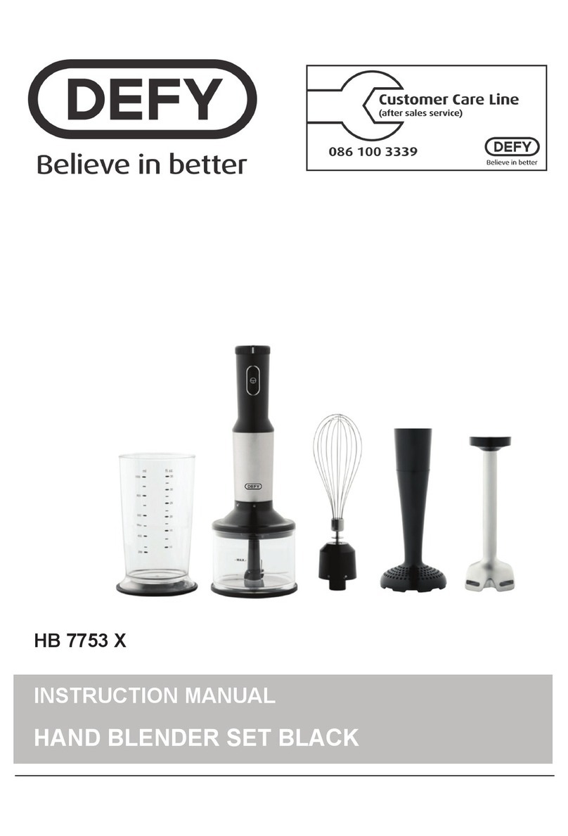 Defy HB 7753 X User manual