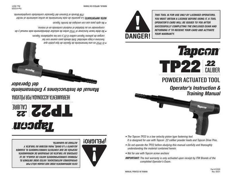Tapcon TP22 Installation guide