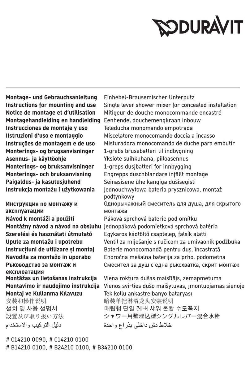 DURAVIT C14210 0090 10 Manual DURAVIT C14210 0090 10 Manual