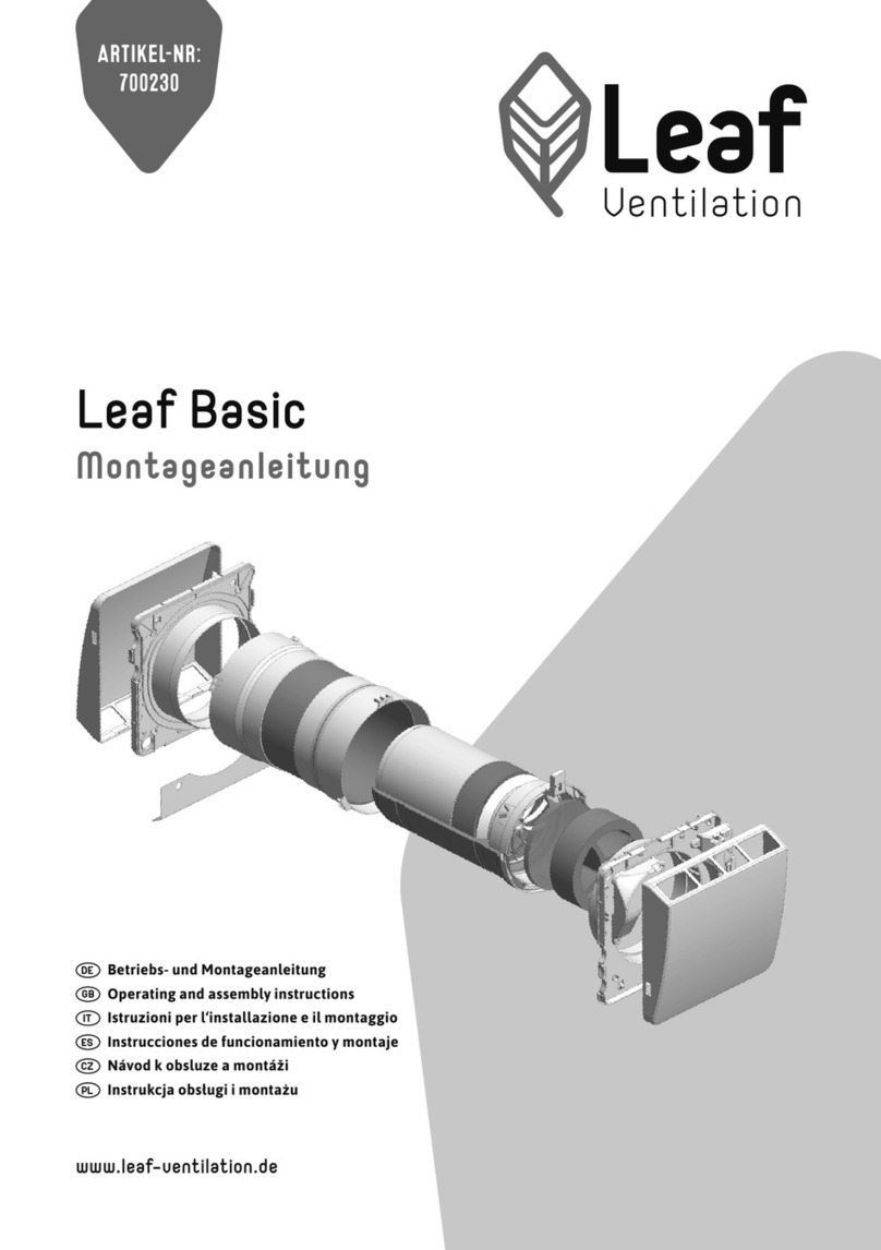 Leaf Basic 700230 Operating and assembly instruction Leaf Basic 700230 Operating and assembly instruction