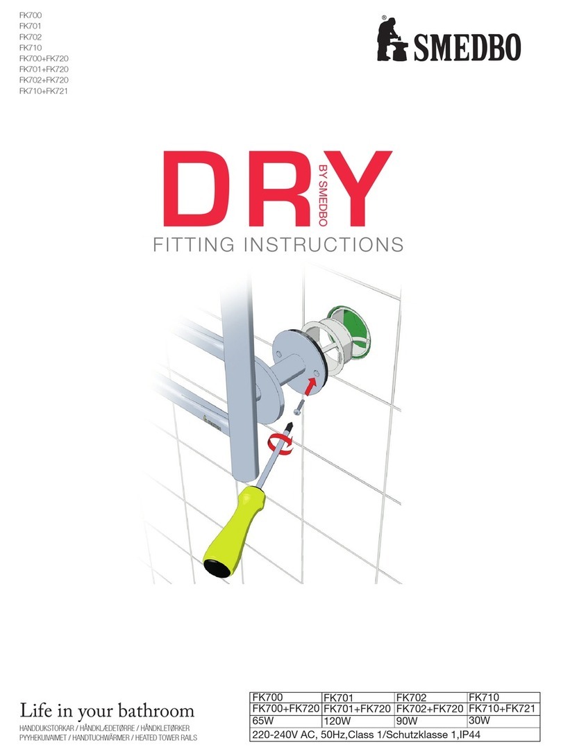 SMEDBO DRY FK701 Fitting instructions