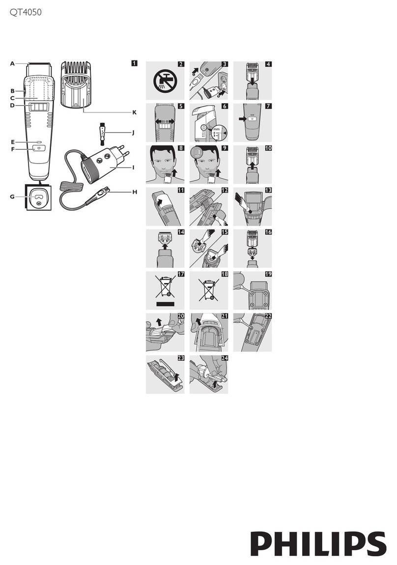 Philips Norelco QT4050 User manual Philips Norelco QT4050 User manual