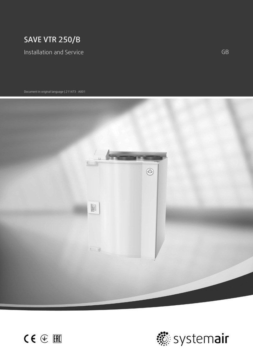 System air SAVE VTR 250/B Installation and service