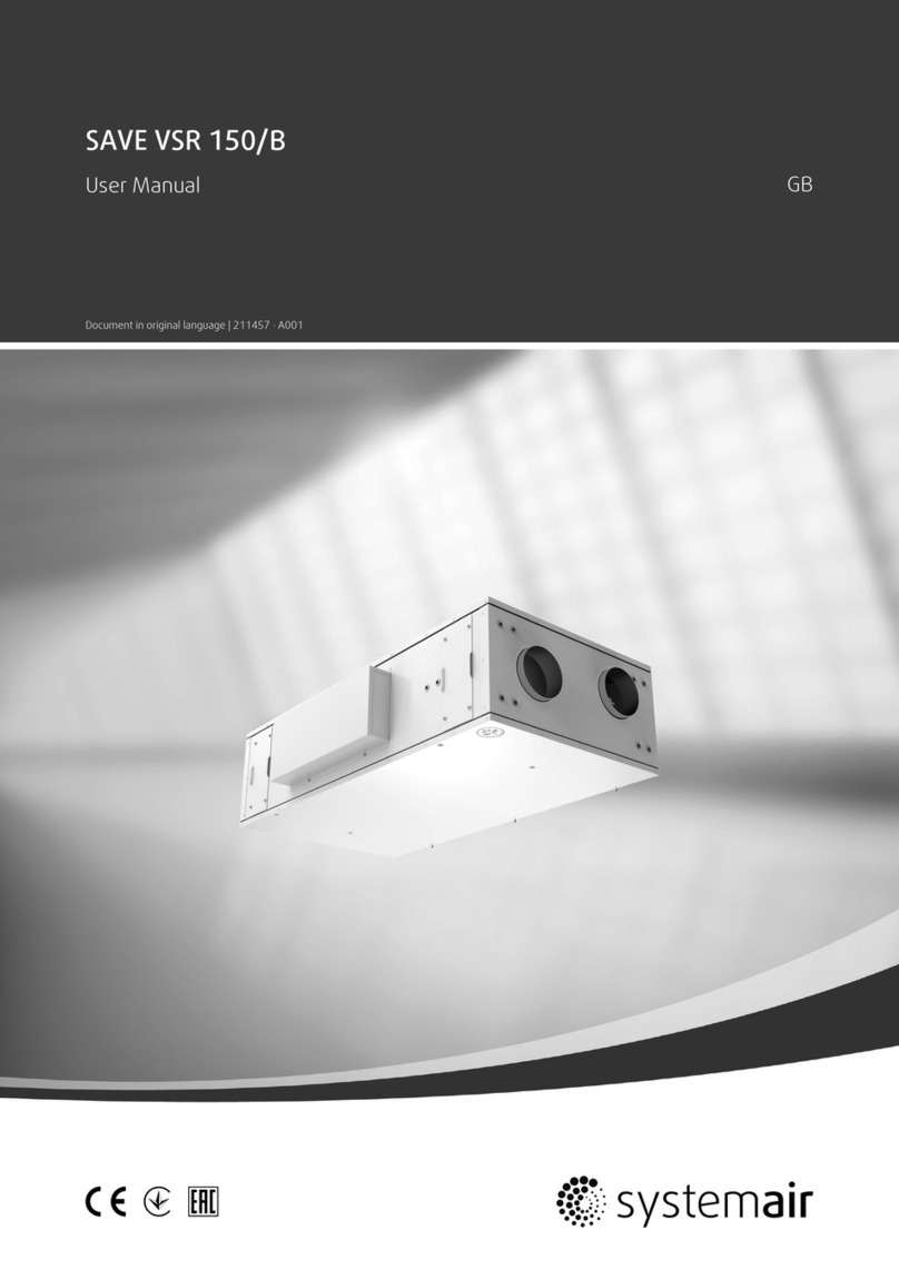System air SAVE VSR 150/B User manual