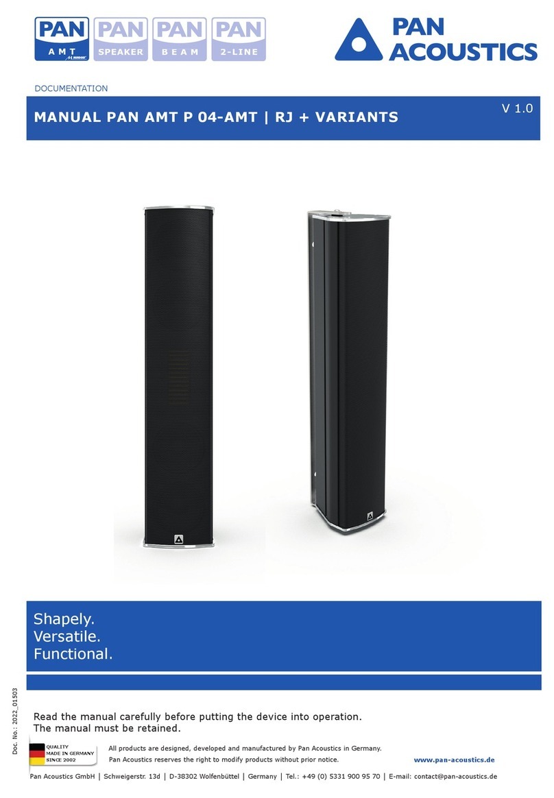 Pan Acoustics AMT P 04-AMT manual