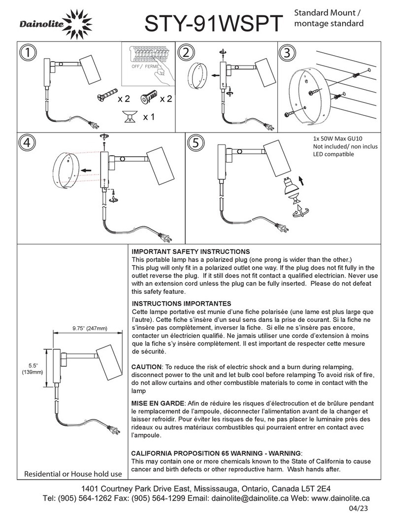 Dainolite STY-91WSPT manual