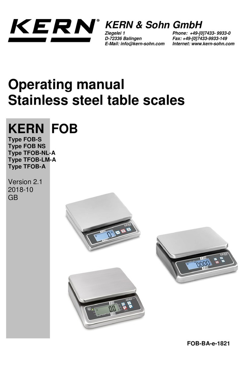 KERN FOB Series User manual
