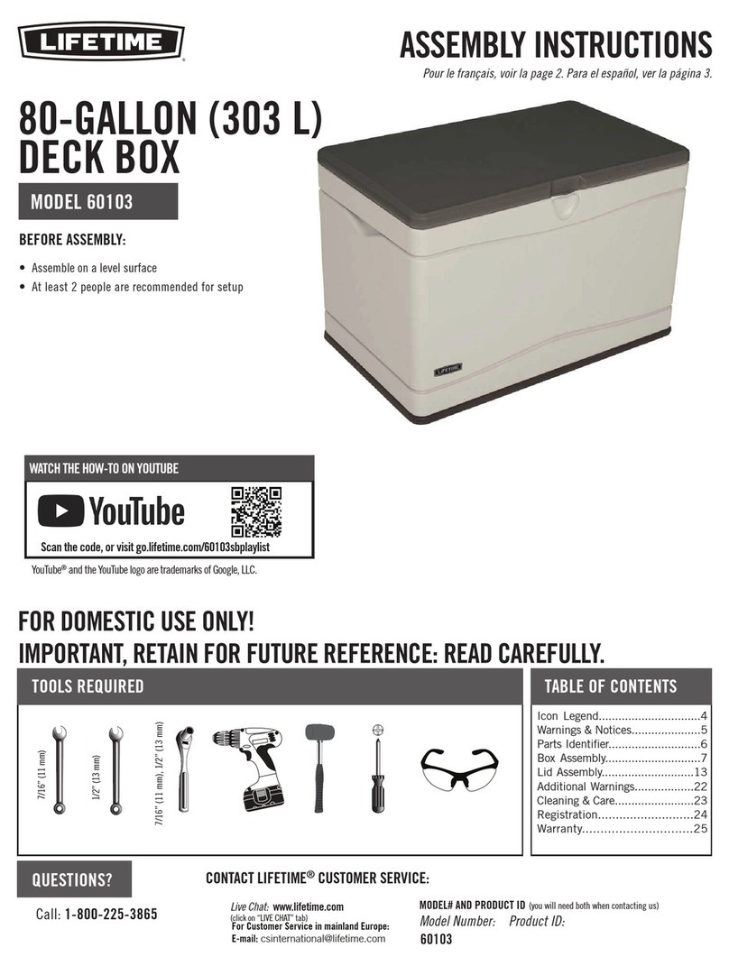 Lifetime 60103 Assembly instructions