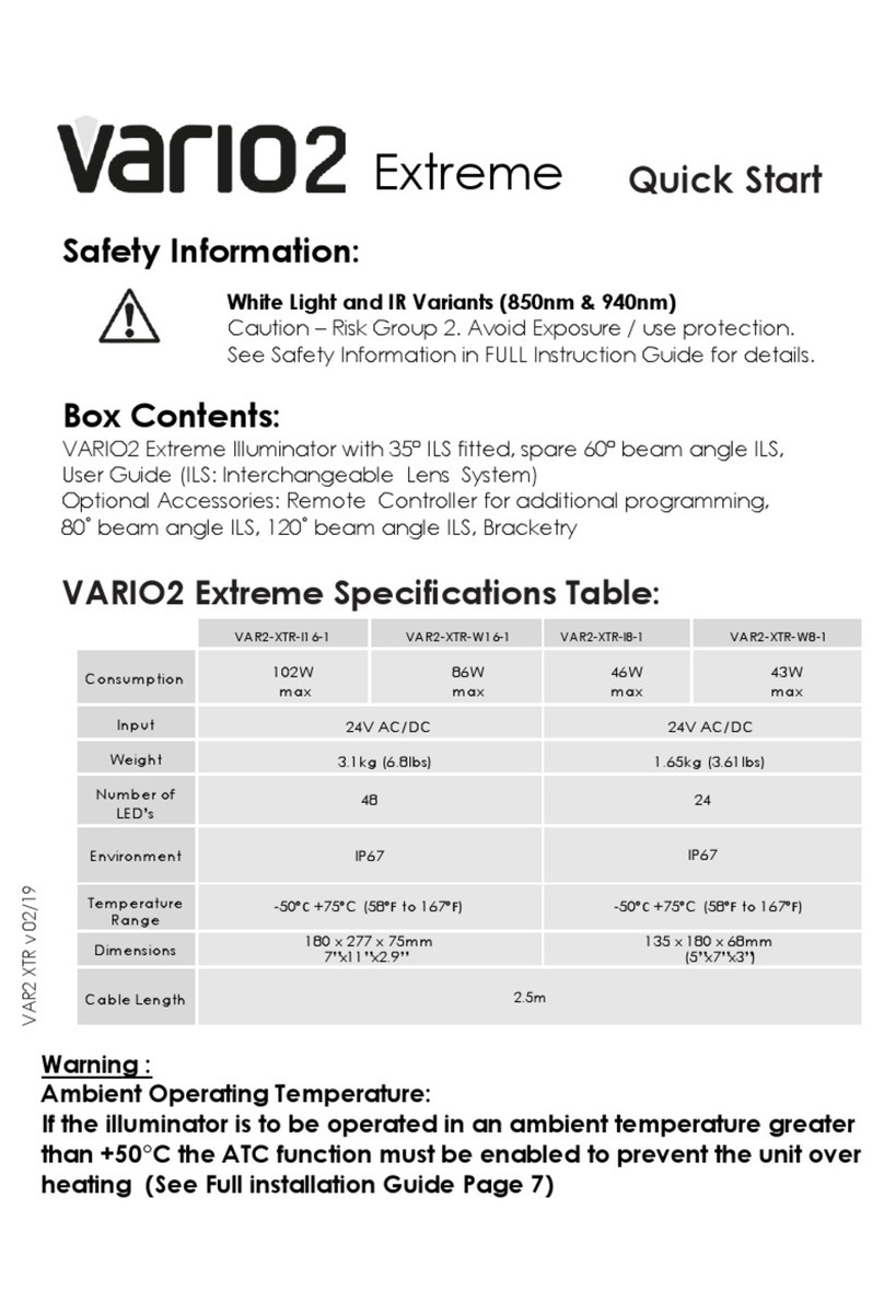 Raytec VARIO2 Extreme manual Raytec VARIO2 Extreme manual