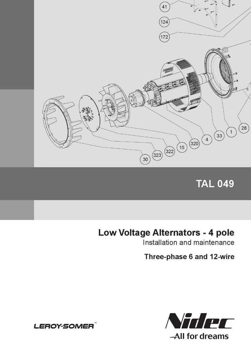 Nidec LEROY-SOMER TAL 049 manual