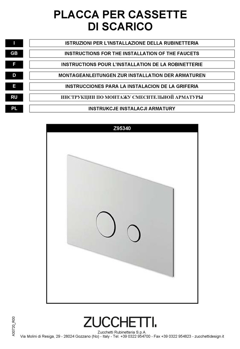 ZUCCHETTI Z95340 Instruction for the installation ZUCCHETTI Z95340 Instruction for the installation