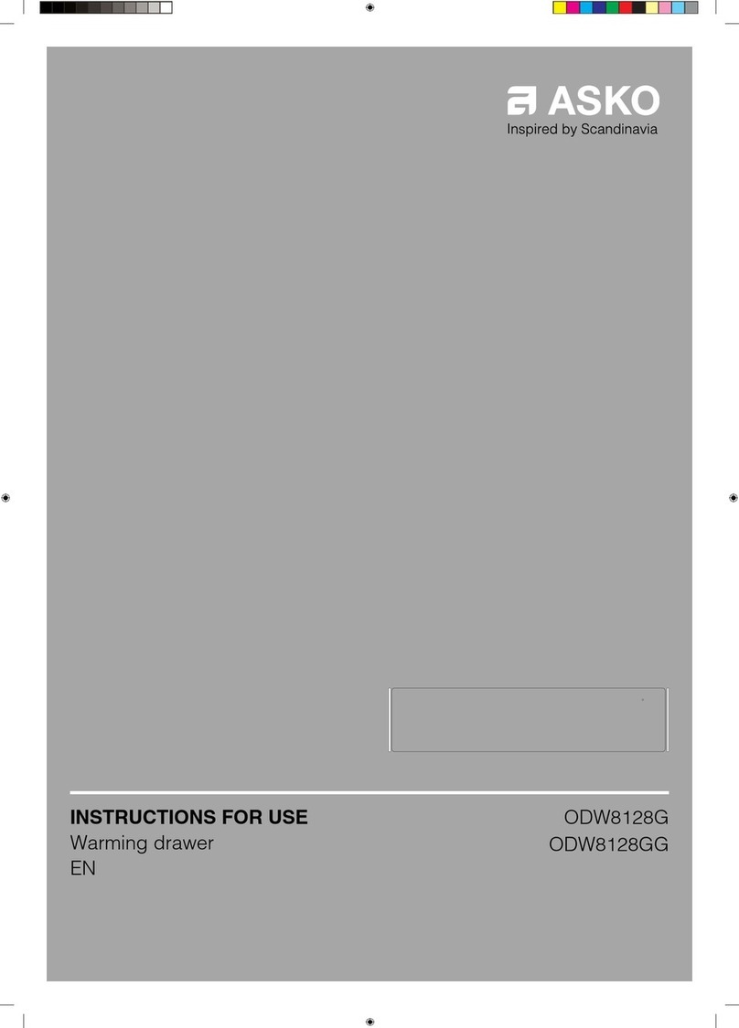 Asko ODW8128G Instructions for use
