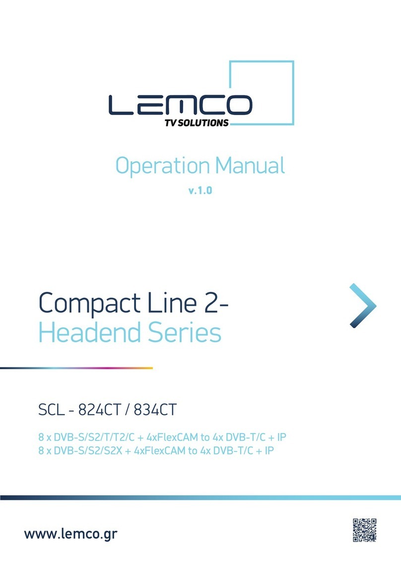 Lemco Compact Line 2-Headend Series User manual